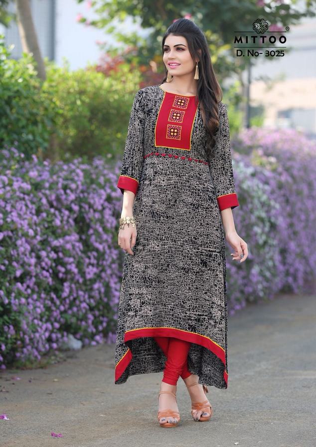 Mittoo Belt Vol 7 Designer Kurti With Belt Catalog