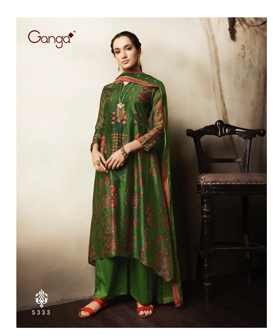 Liliana 2105 Ganga Cotton Silk Plazzo Style Suits – Kavya Style Plus