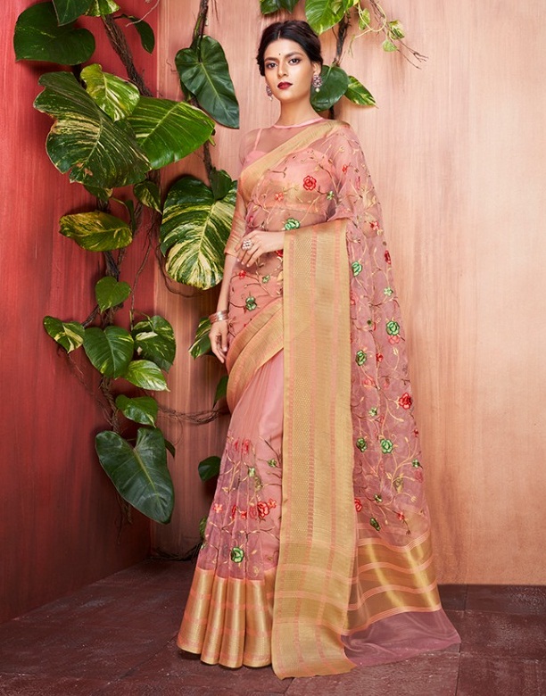New) Organza Sarees Wholesale Suppliers Surat - Rs.549