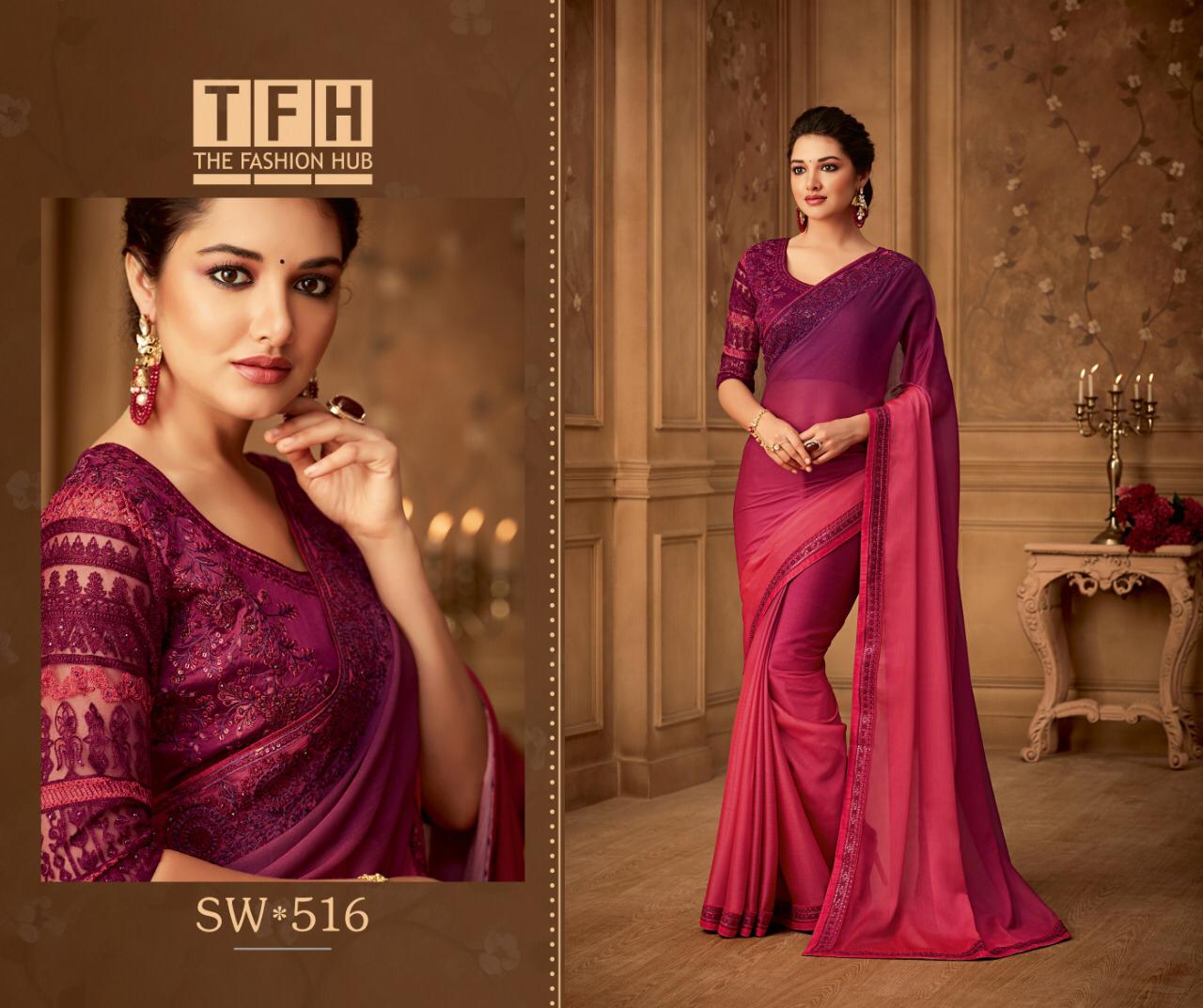 Tfh-Sandalwood-Vol-5-501-518-Series-Party-Wear-Ethnic-Wear-Saree-Collection-12