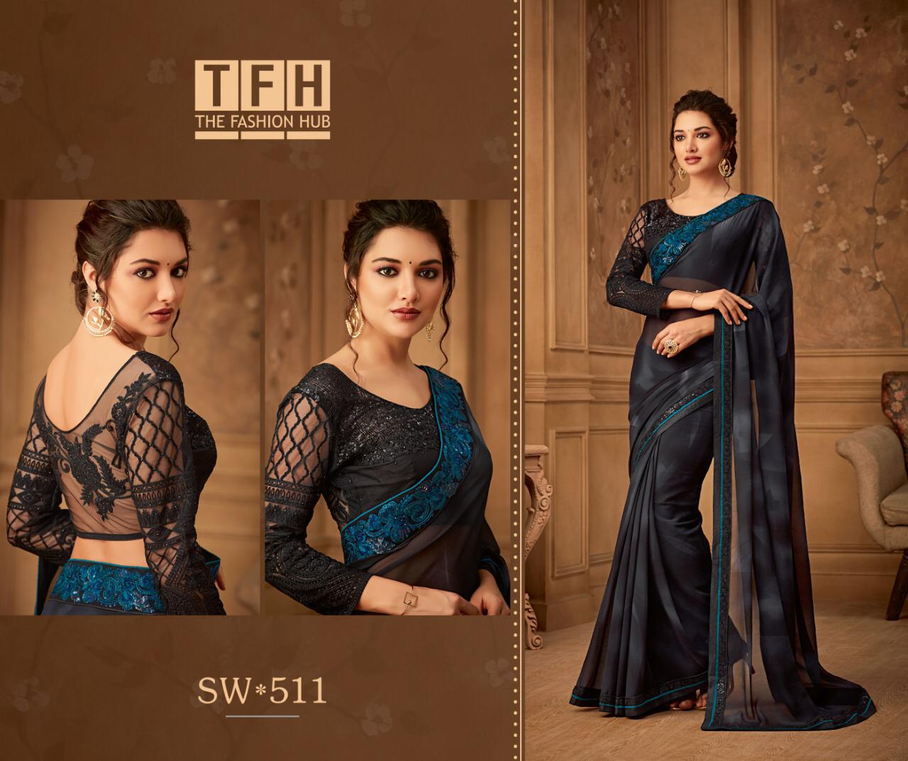 Tfh-Sandalwood-Vol-5-501-518-Series-Party-Wear-Ethnic-Wear-Saree-Collection-13