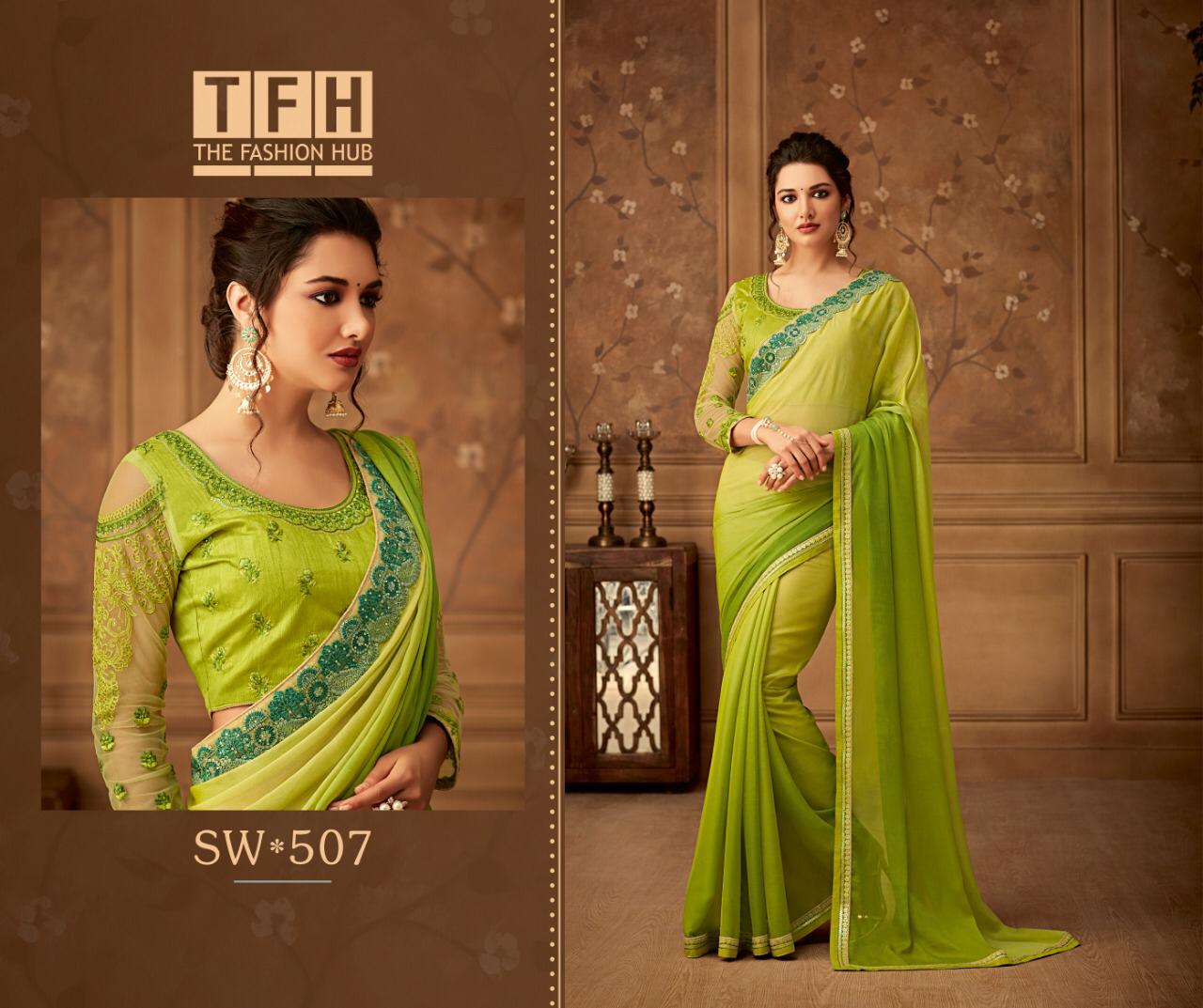Tfh-Sandalwood-Vol-5-501-518-Series-Party-Wear-Ethnic-Wear-Saree-Collection-18