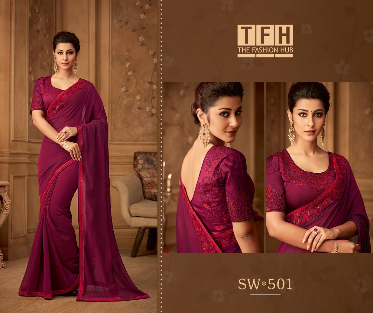 Tfh-Sandalwood-Vol-5-501-518-Series-Party-Wear-Ethnic-Wear-Saree-Collection-5
