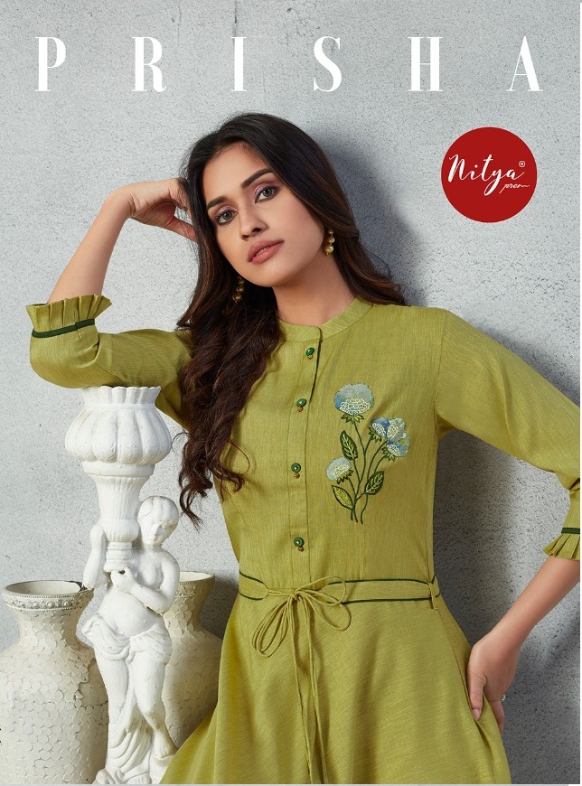 Lt Fabrics Nitya Bandhni Kurti with Palazzo Wholesale Catalog 7 Pcs -  Suratfabric.com