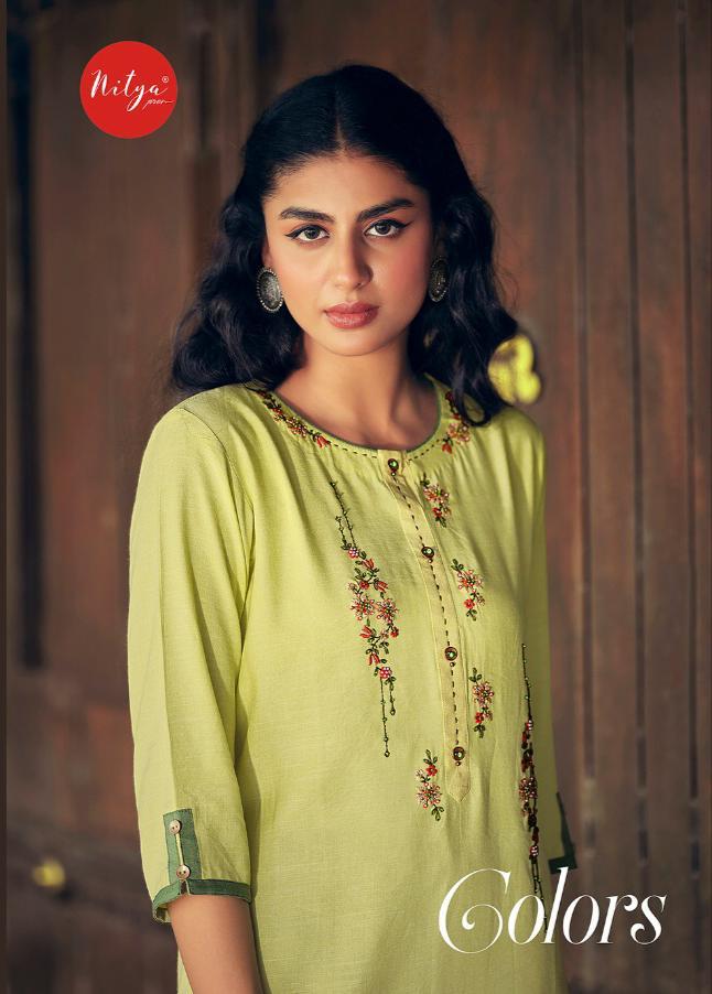 Buy LT Nitya Presents Branded Designer Party Wear Kurtis 1007 Heavy  Vaishnavi Georgette Material with Heavy Embroidery Work Quite Rich and  Attractive Look for the New Fashion World at Amazonin